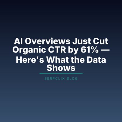 AI Overviews Just Cut Organic CTR by 61% — Here’s What the Data Shows